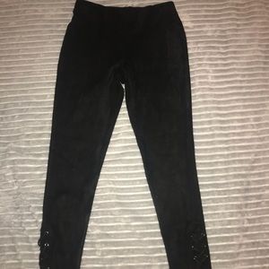 SOFT VELVET LIKE HIGH WASTED LEGGINGS